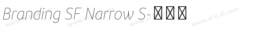 Branding SF Narrow S字体转换